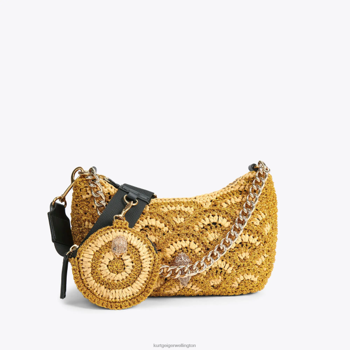 Kurt Geiger NZ - Kurt Geiger Gold London Crochet Multi Crossbody PZ2X471