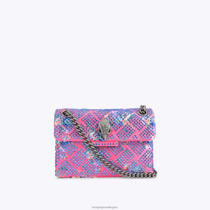 Kurt Geiger NZ - Kurt Geiger Pink Combination London Fabric Mini Kensington PZ2X36