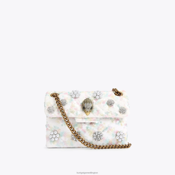 Kurt Geiger NZ - Kurt Geiger White London Fabric Mini Kensington PZ2X39