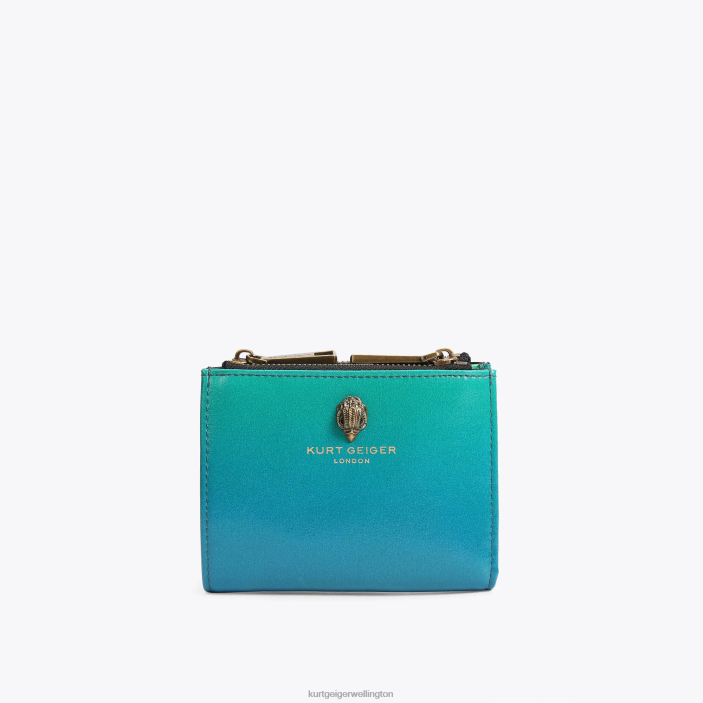 Kurt Geiger Wallet - Kurt Geiger Green London Mini Purse Shoreditch PZ2X556