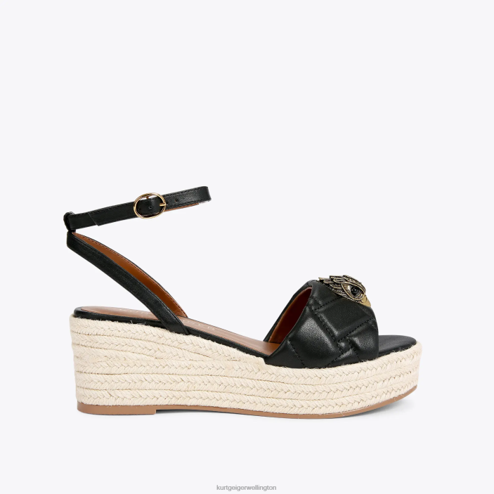 Kurt Geiger NZ - Kurt Geiger Black London Kensington 65 Espadrille PZ2X333