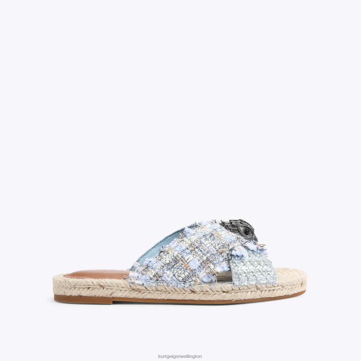 Kurt Geiger NZ - Kurt Geiger Pale Blue London Kensington Espadrille PZ2X444