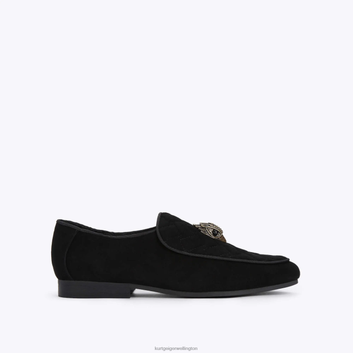 Kurt Geiger NZ - Kurt Geiger Black London Holly Eagle Loafer PZ2X357