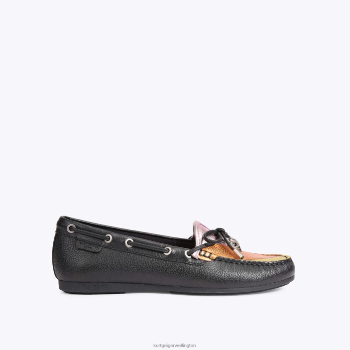 Kurt Geiger NZ - Kurt Geiger Black Other London Eagle Moccasin PZ2X227