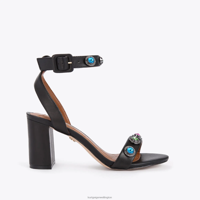 Kurt Geiger NZ - Kurt Geiger Black Combination London Octavia Block Sandal PZ2X381