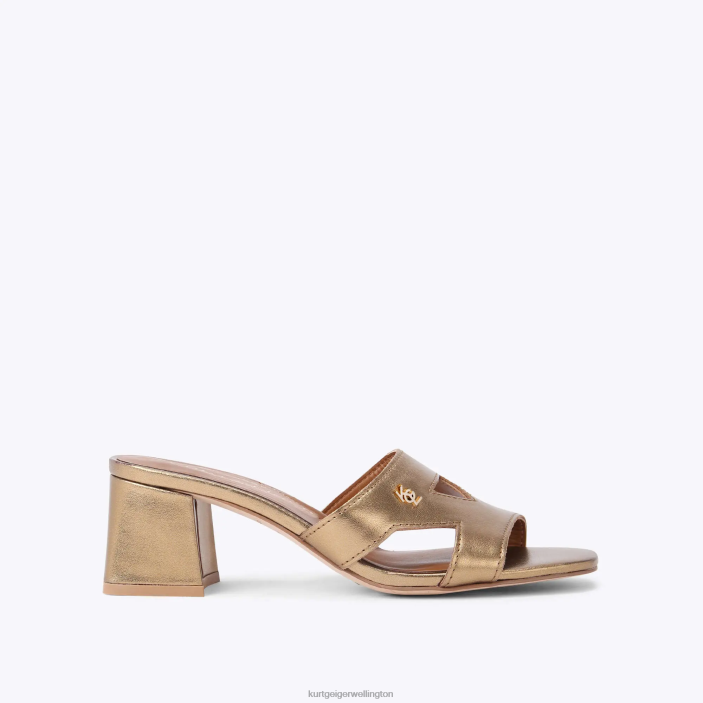 Kurt Geiger NZ - Kurt Geiger Gold London Odina Block PZ2X446