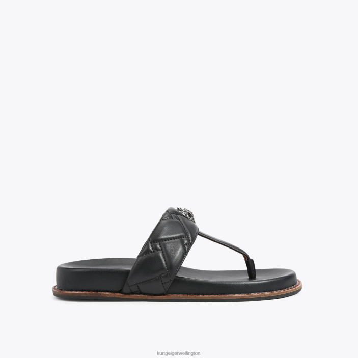 Kurt Geiger NZ - Kurt Geiger Black London Kensington T-Bar Chunky PZ2X431